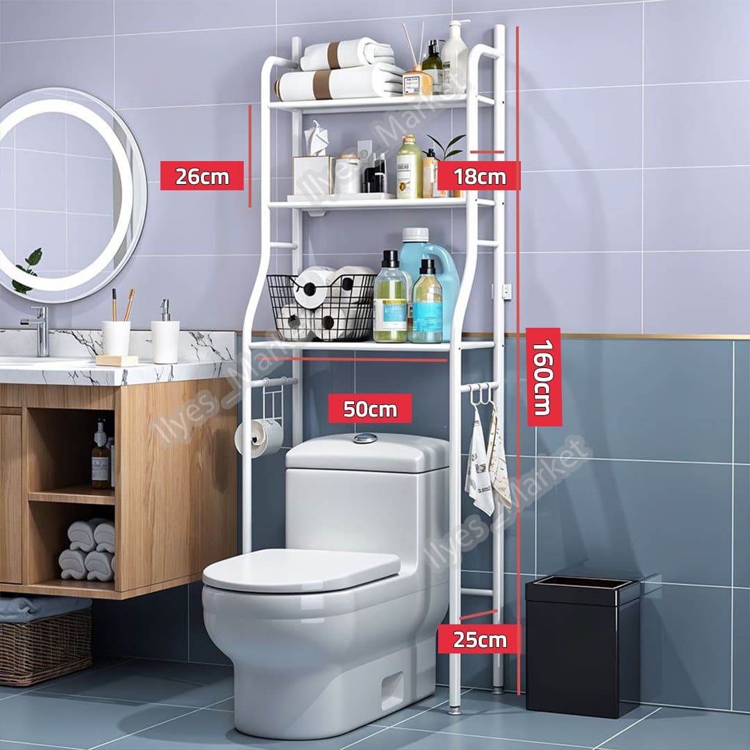 Étagère WC 160×50 cm – organisation pratique - Image 4