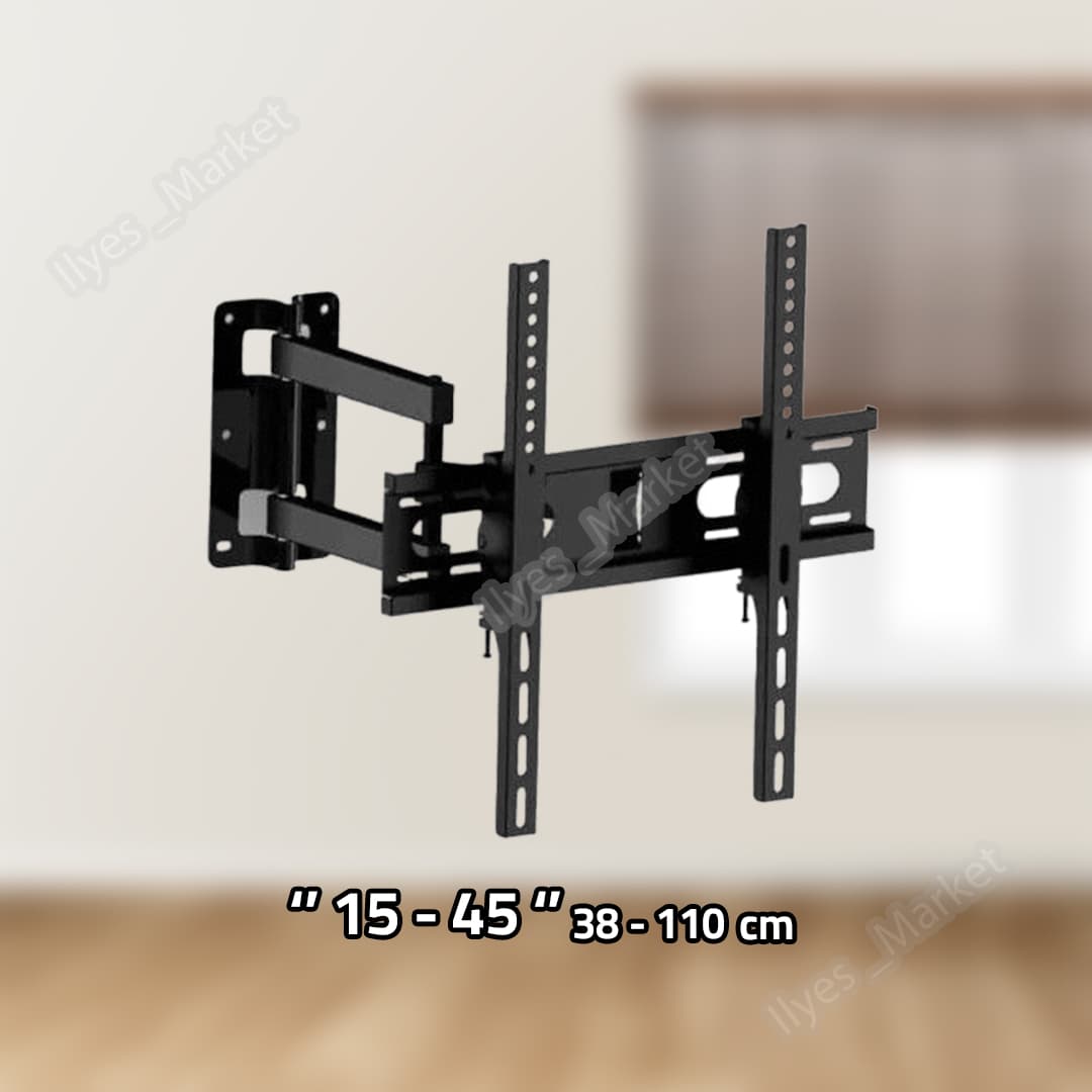 Support TV mural fixe pivotant 15–43 pouces – 50 kg - Image 5