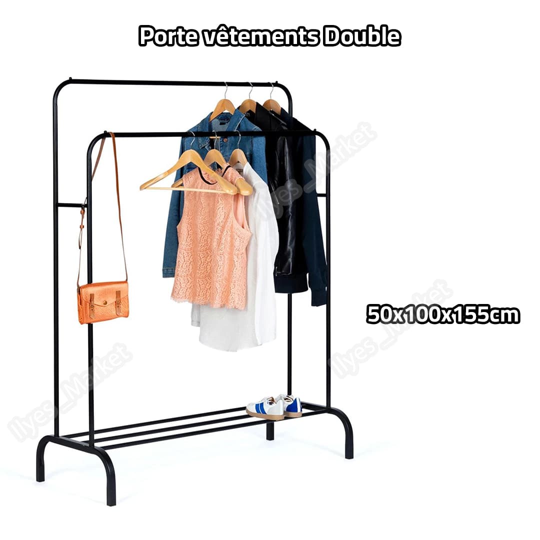 Porte vêtements Double – Pratique, Solide